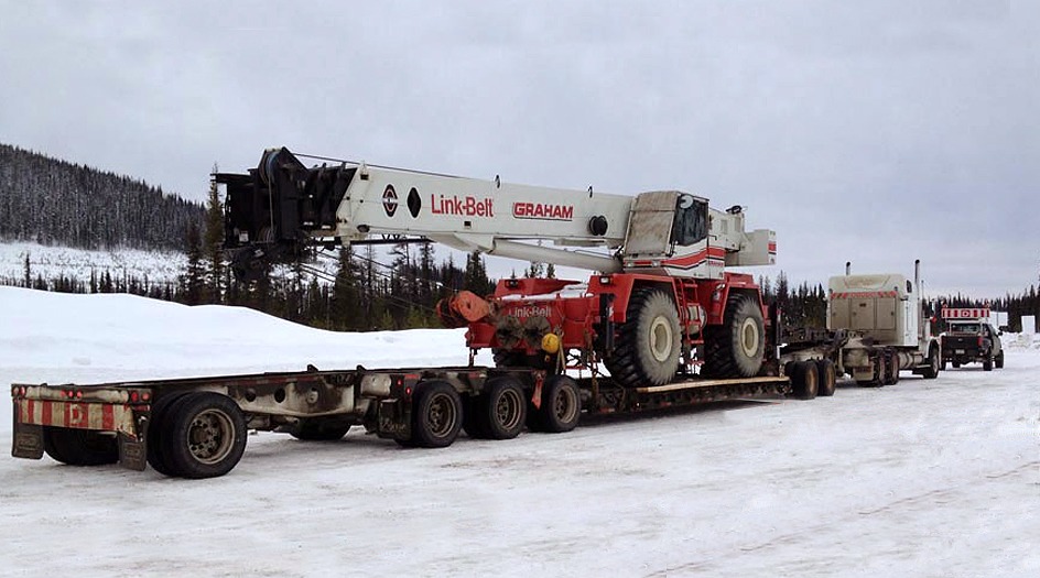 Truck Crane and Snow